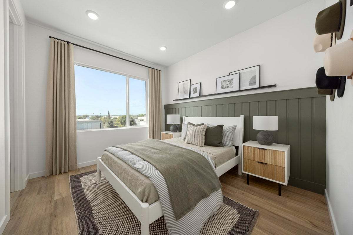 Plan 1923 Modeled - Hard-surface flooring at secondary bedrooms