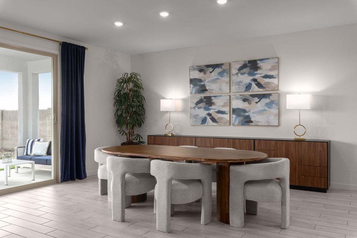 Plan 2578 Modeled - Dining area off great room