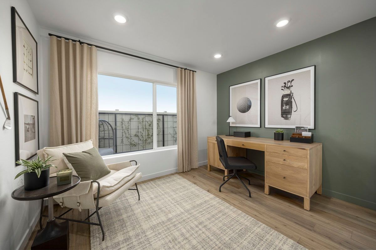 Plan 1923 Modeled - Downstairs bedroom