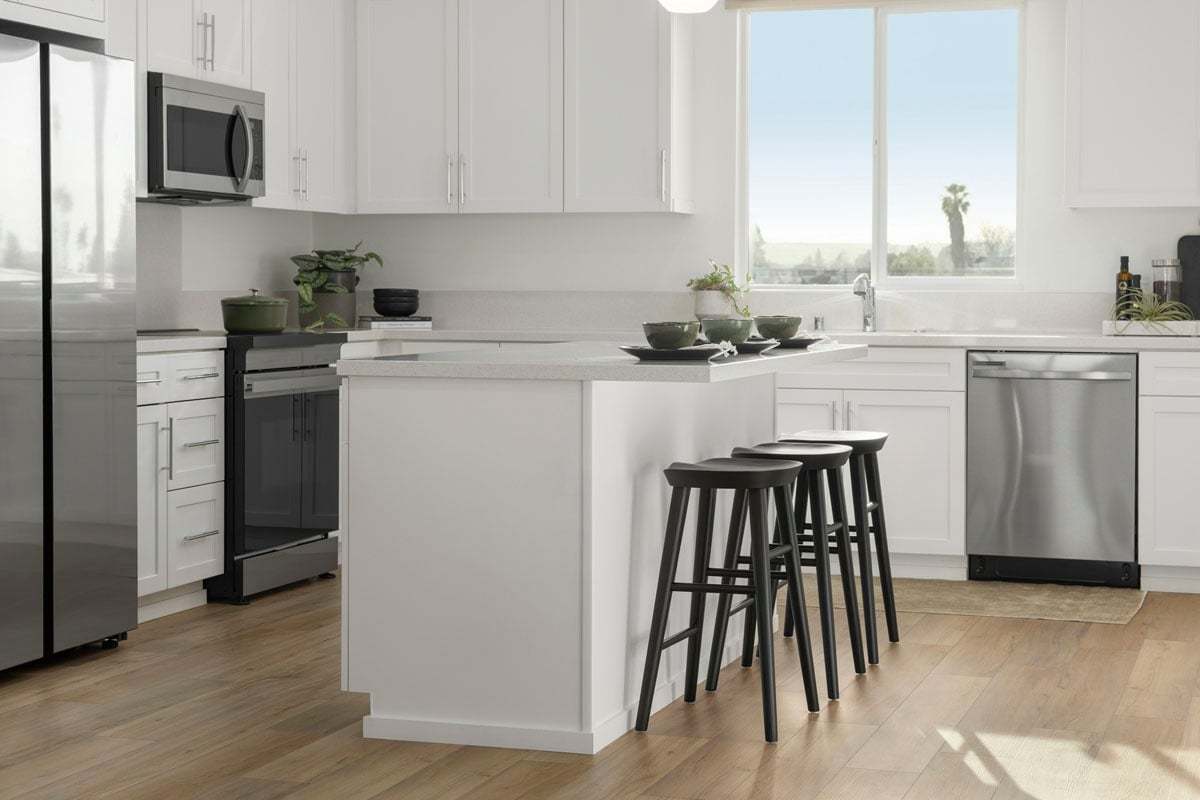 Plan 1923 Modeled - Kitchen island