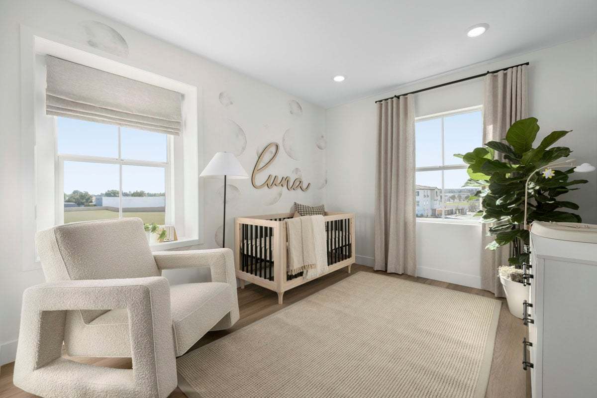 Plan 2088 Modeled - Hard-surface flooring at secondary bedrooms