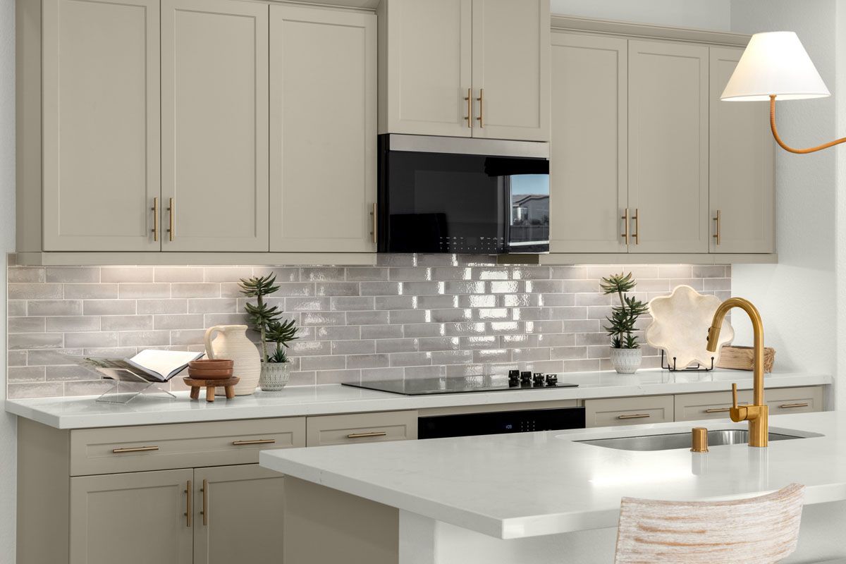Plan 2195 Modeled - Optional quartz countertops and custom tile backsplash
