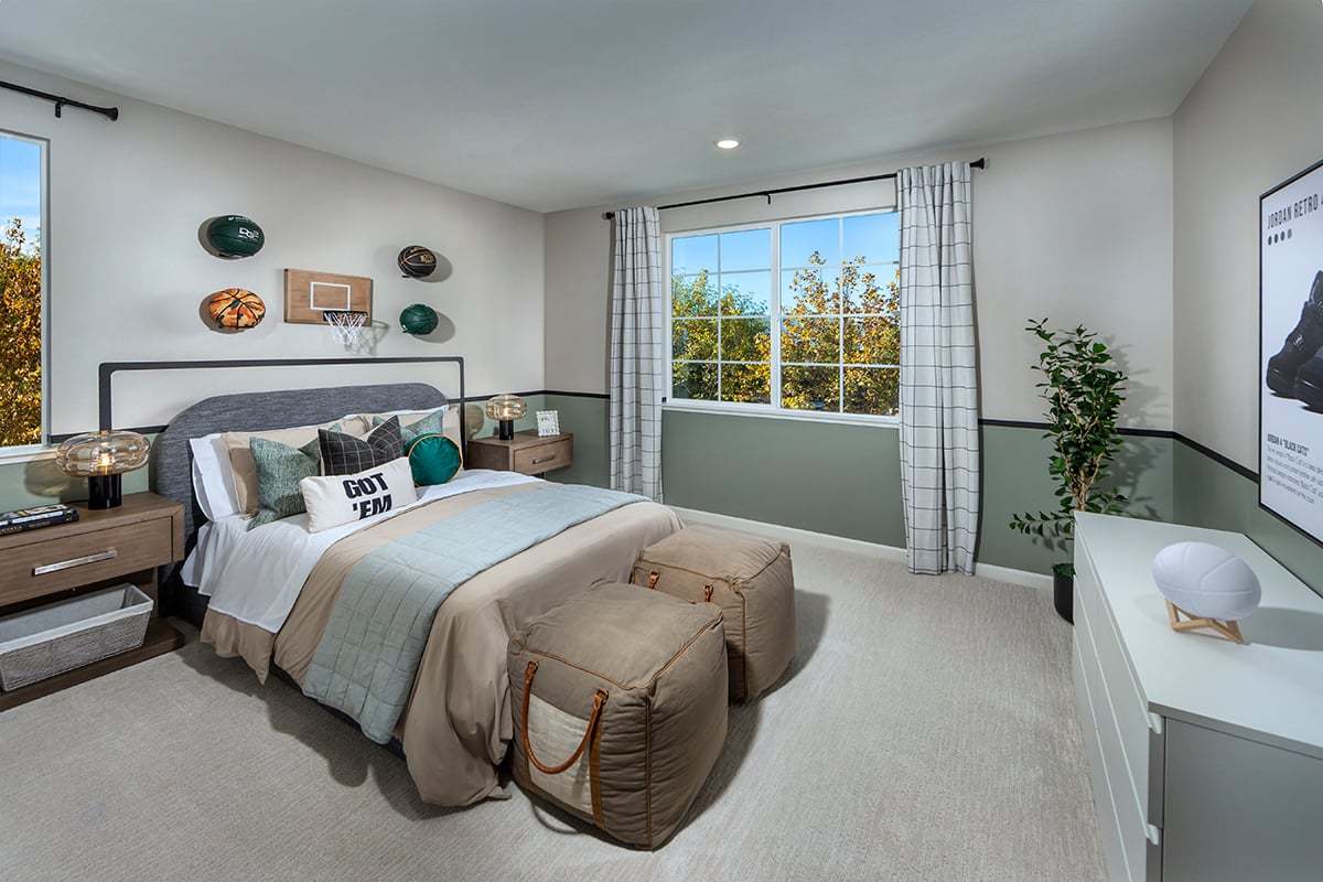 Plan 2629 Modeled - Spacious secondary bedrooms