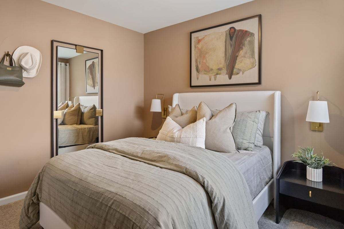 Plan 1359 Modeled - Spacious secondary bedrooms