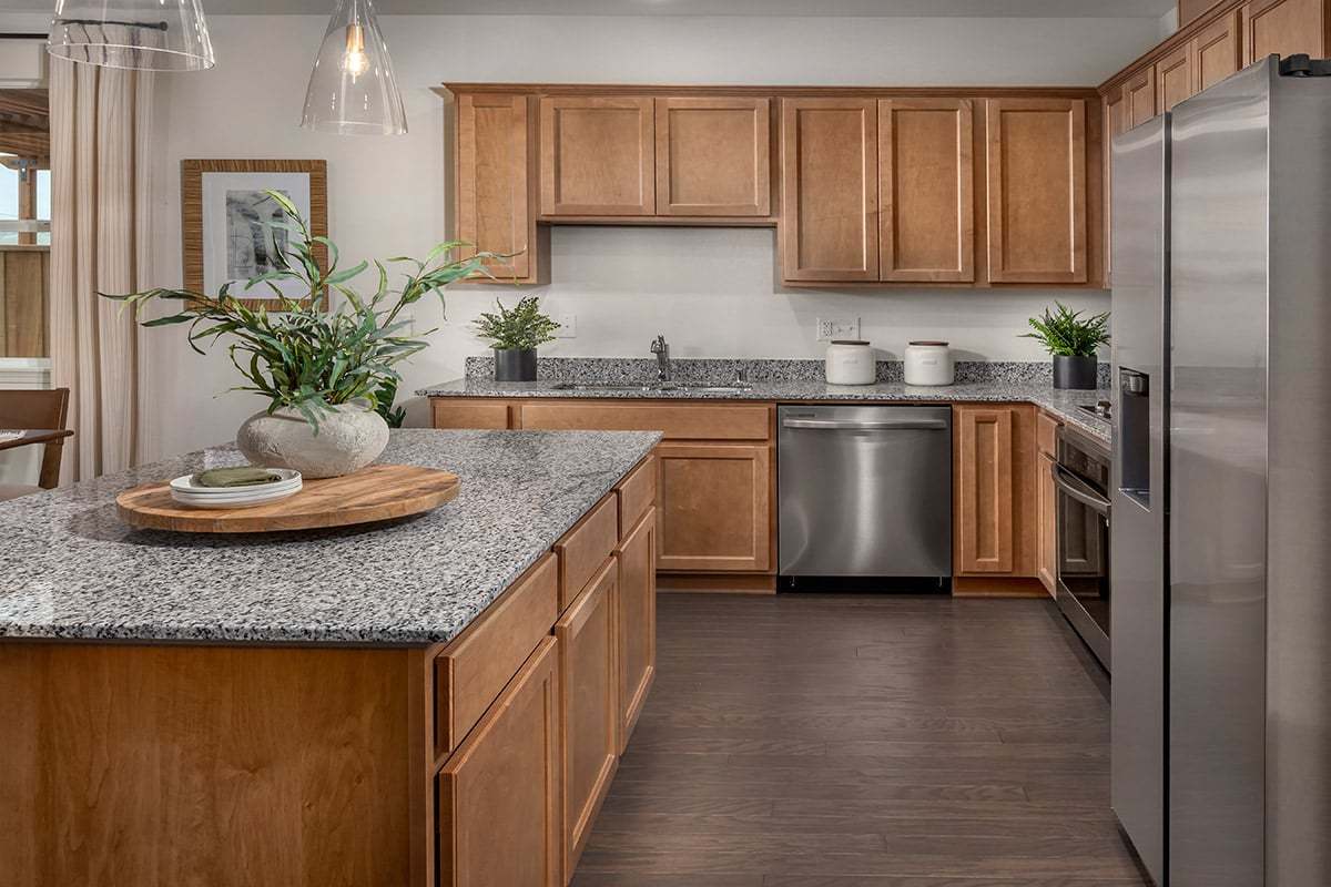 Plan 1434 Modeled - Spacious kitchen island
