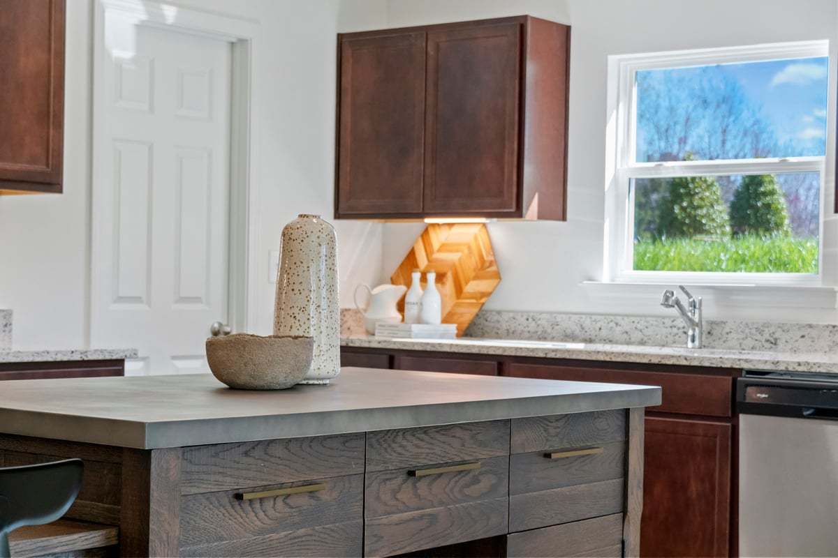 Plan 1582 Modeled - Kitchen island