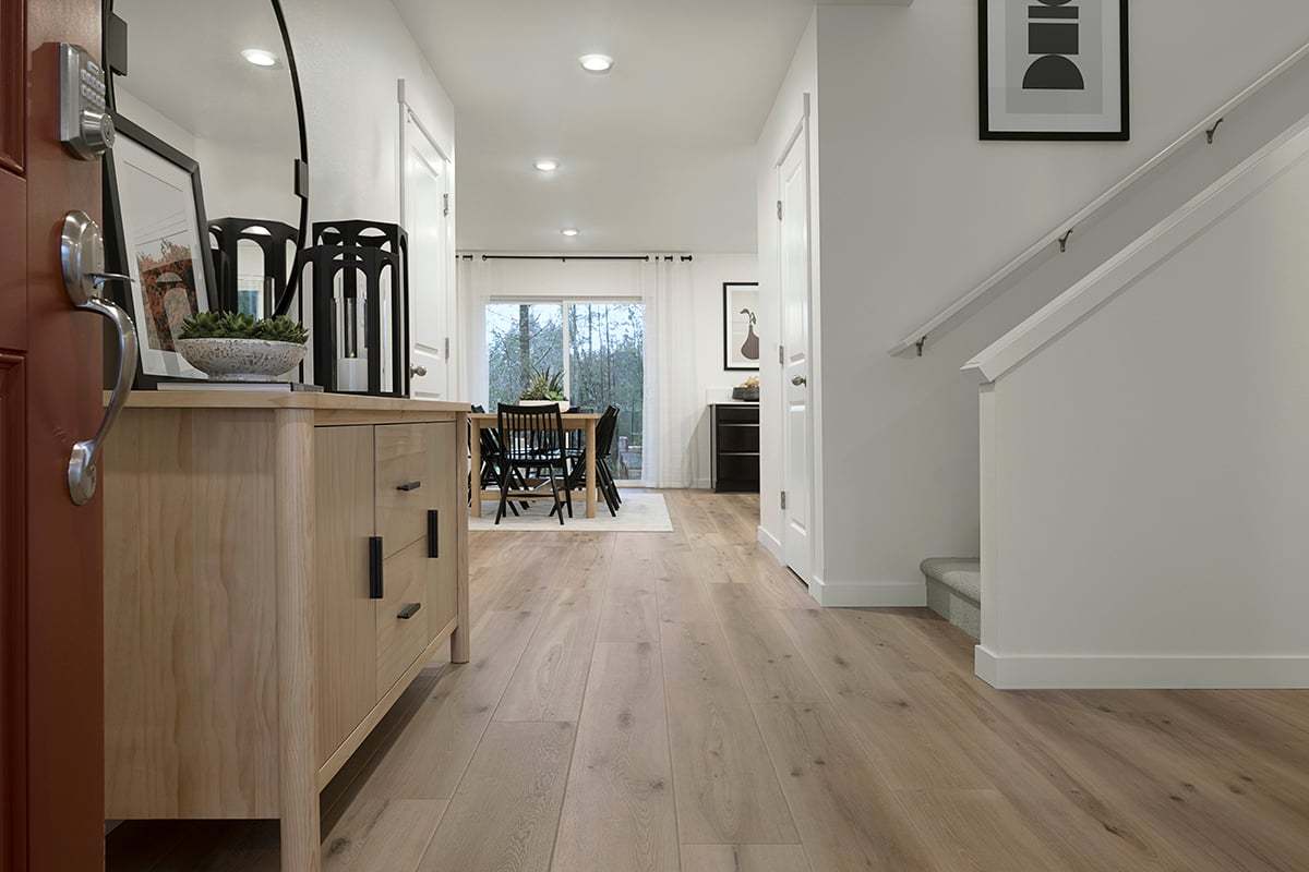 Plan 2350 Modeled - Luxury vinyl plank flooring at entry