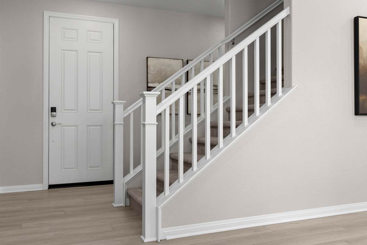 Plan 1663 Modeled - Open stair rail