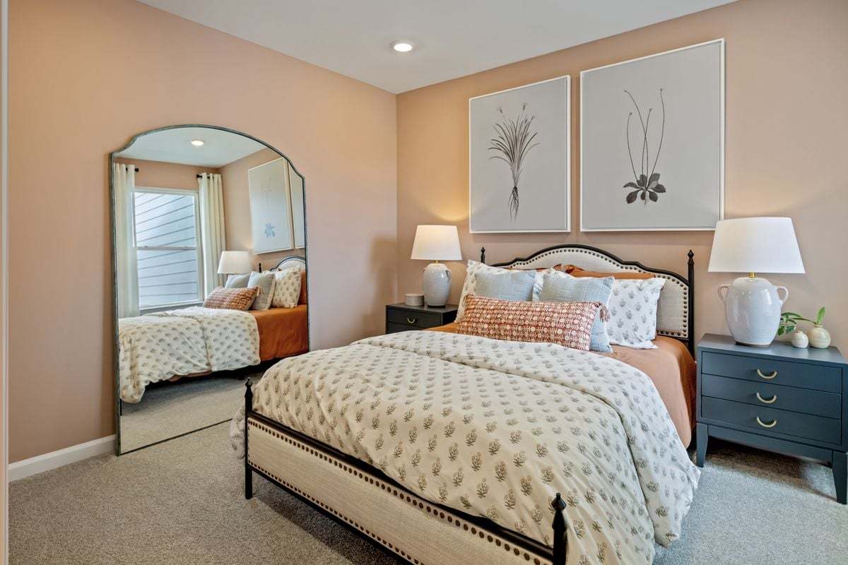 Plan 1566 Modeled - Spacious secondary bedrooms