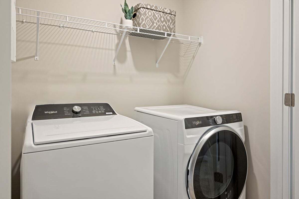Plan 1566 Modeled - Dedicated laundry room