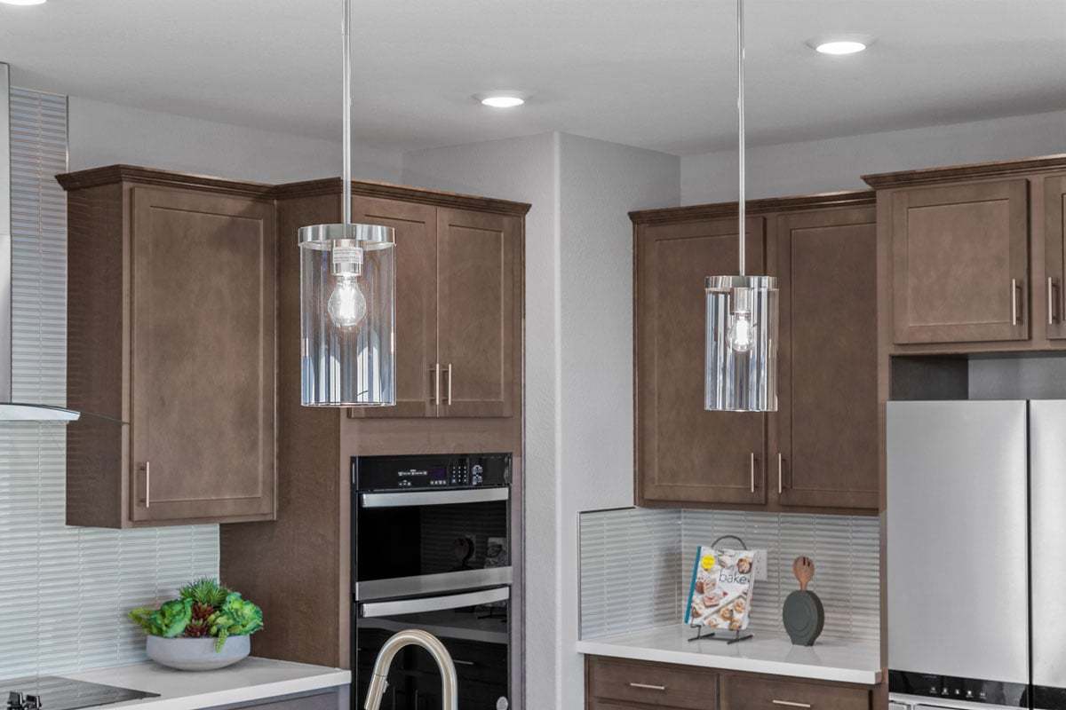 Plan 1824 Modeled - Pendant lighting over kitchen island