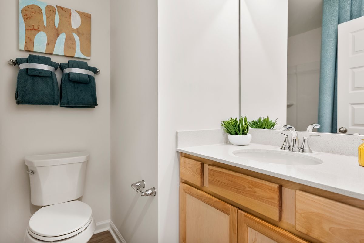 Plan 1359 Modeled - Extended vanity at bath 2