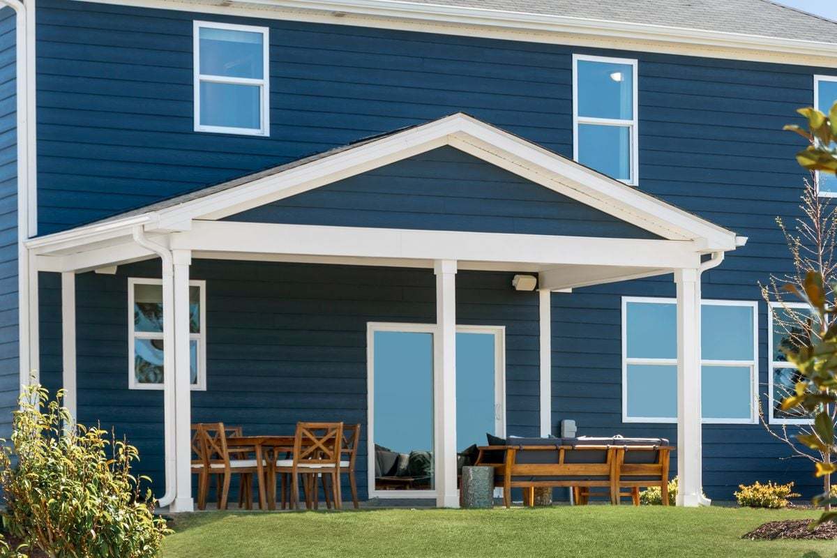 Plan 2338 Modeled - Covered patio