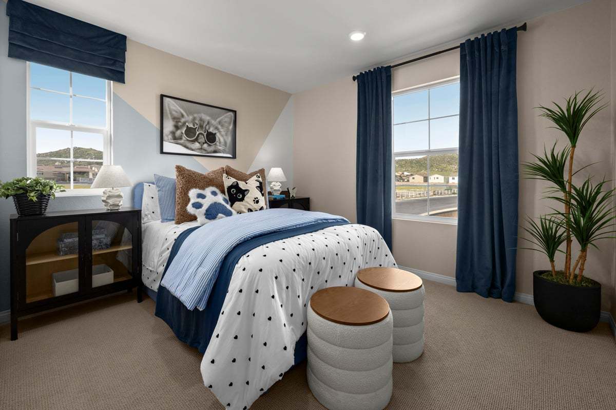 Plan 2325 Modeled - Spacious secondary bedrooms