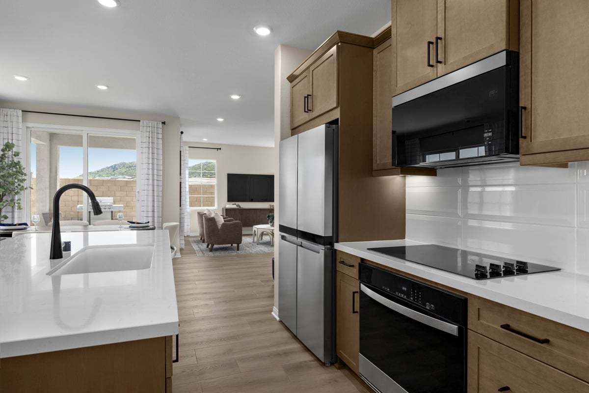 Plan 2325 Modeled - Optional cooktop with built-in oven