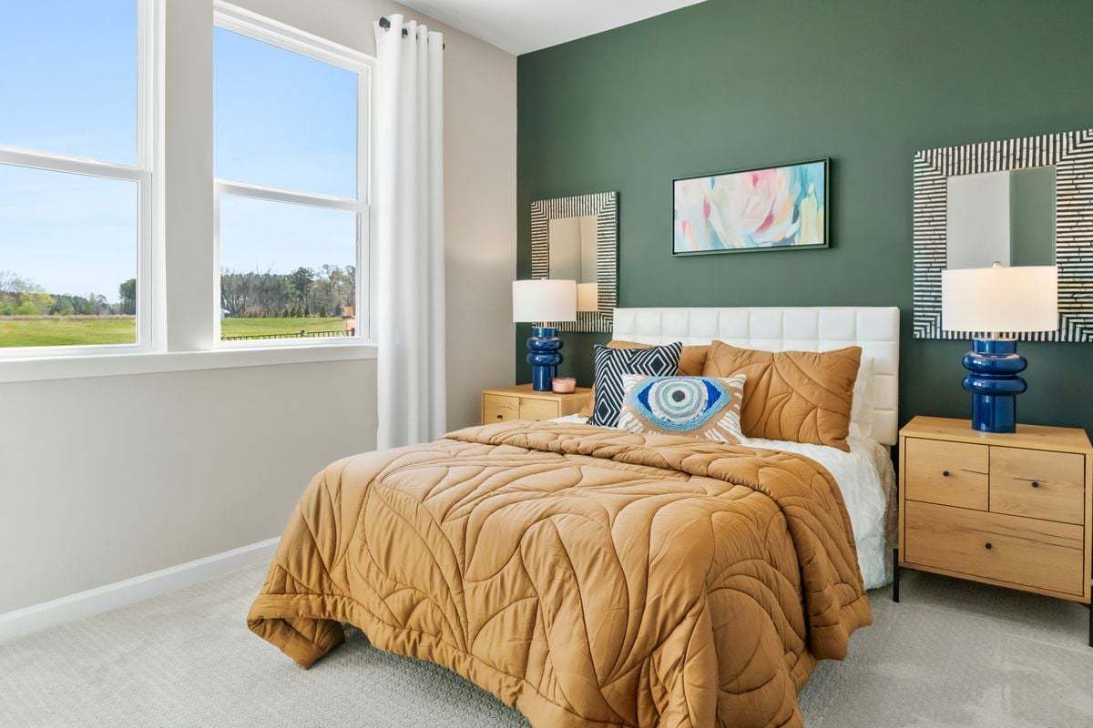 Plan 1844 Modeled - Spacious secondary bedrooms