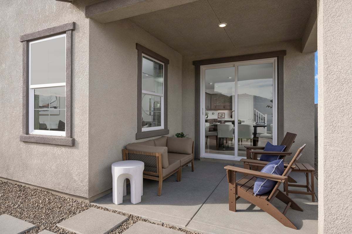 Plan 2325 Modeled - Private covered patio
