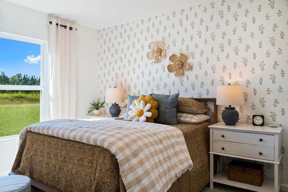 Plan 1445 Modeled - Secondary bedroom