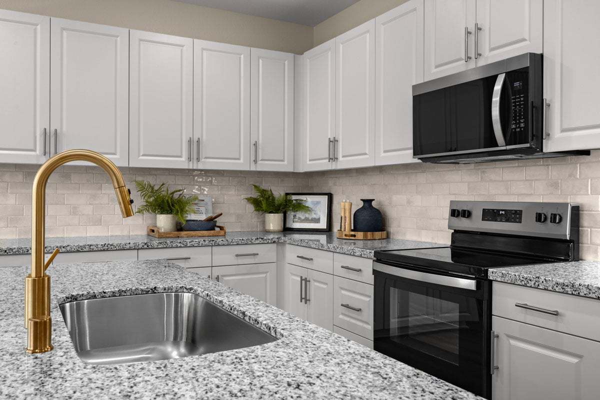 Plan 2872 Modeled - Stainless steel kitchen appliances