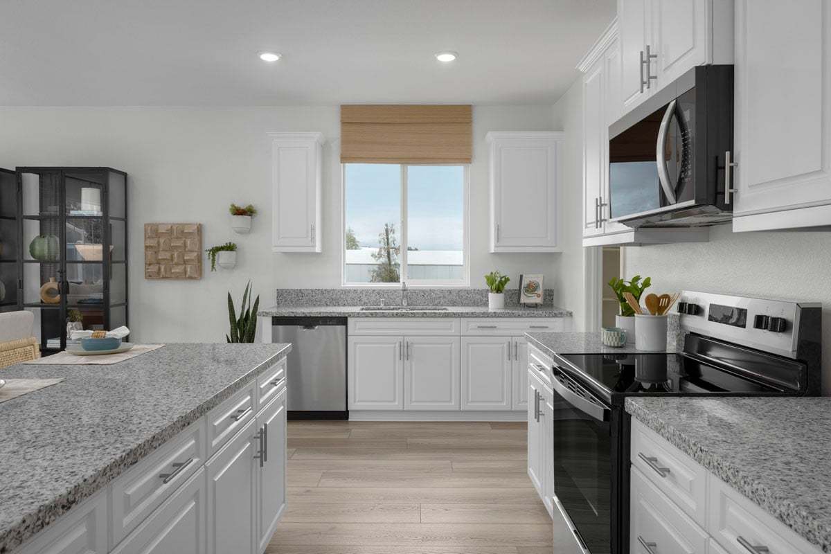 Plan 1618 Modeled - Granite kitchen countertops