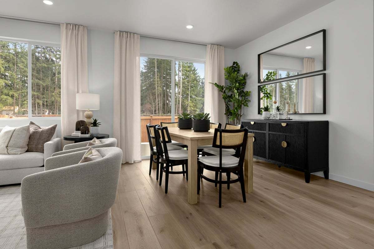 Plan 1860 Modeled - Luxury vinyl plank flooring at great room