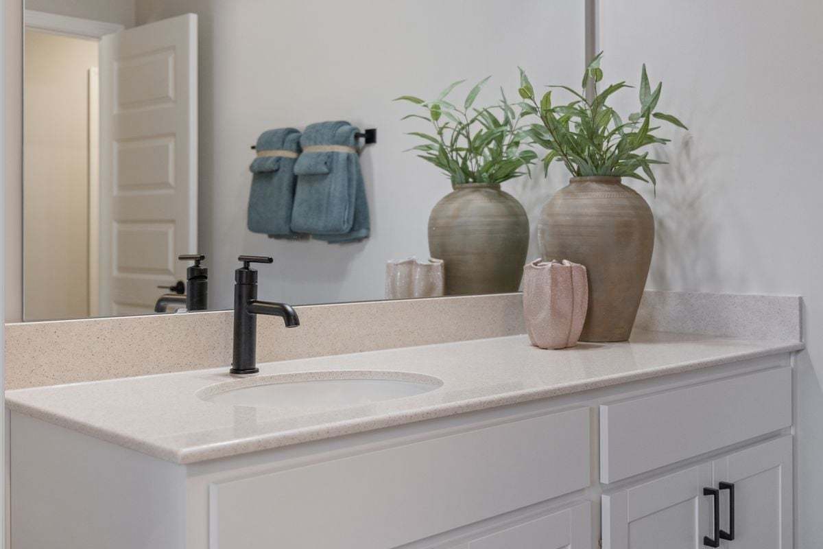 Plan 1910 Modeled - Extended vanity at bath 2