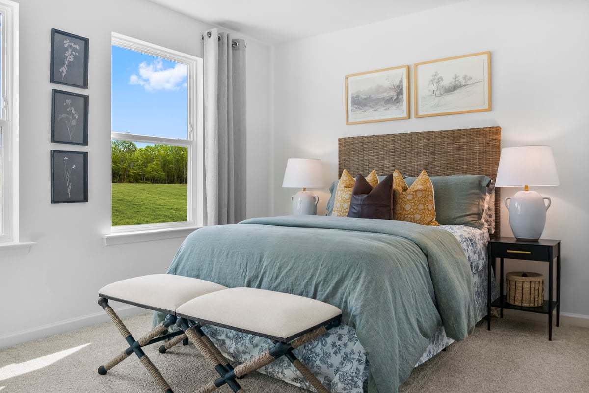 Plan 1582 Modeled - Spacious secondary bedrooms