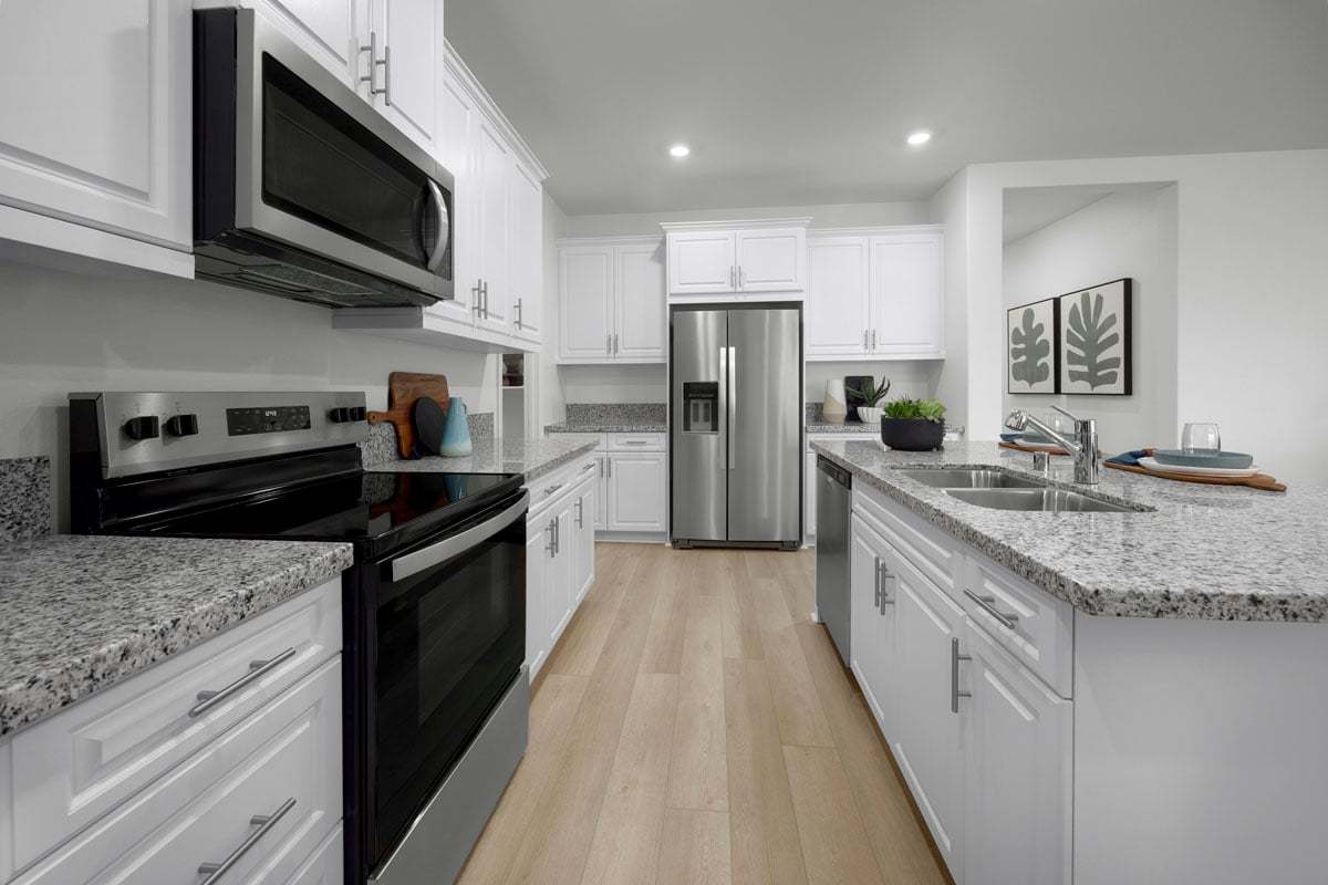Plan 2026 Modeled - Thermofoil cabinets with satin nickel pulls