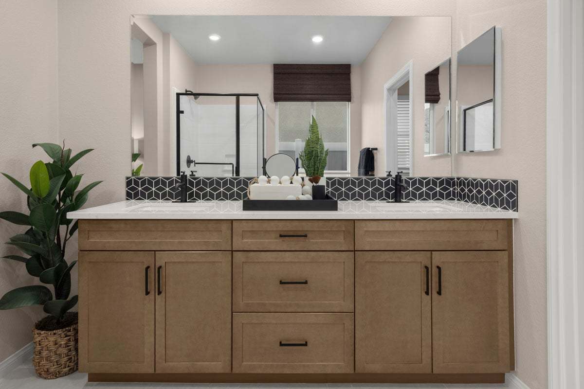 Plan 2026 Modeled - Optional Shaker-style maple cabinets