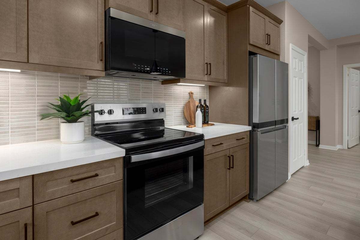 Plan 2763 Modeled - Optional Shaker-style maple cabinets