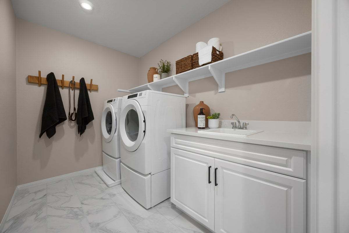 Plan 2763 Modeled - Optional laundry sink and lower cabinets