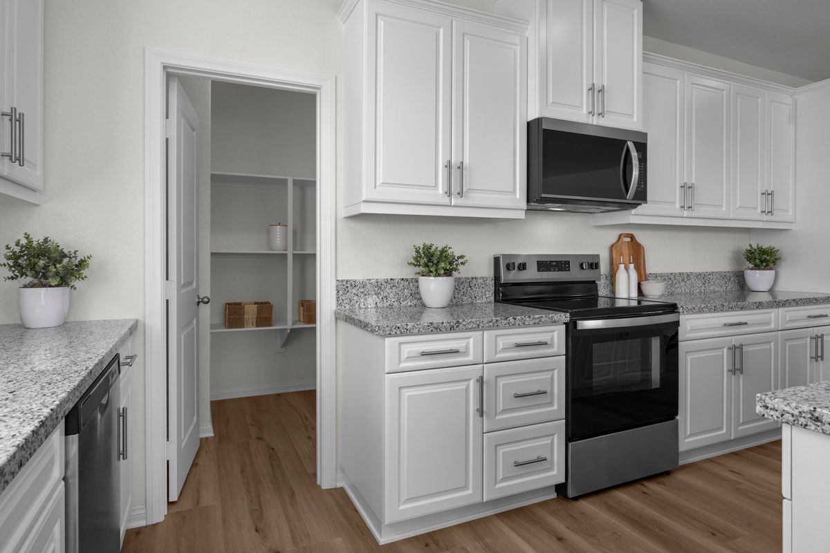 Plan 2097 Modeled - Stainless steel kitchen appliances