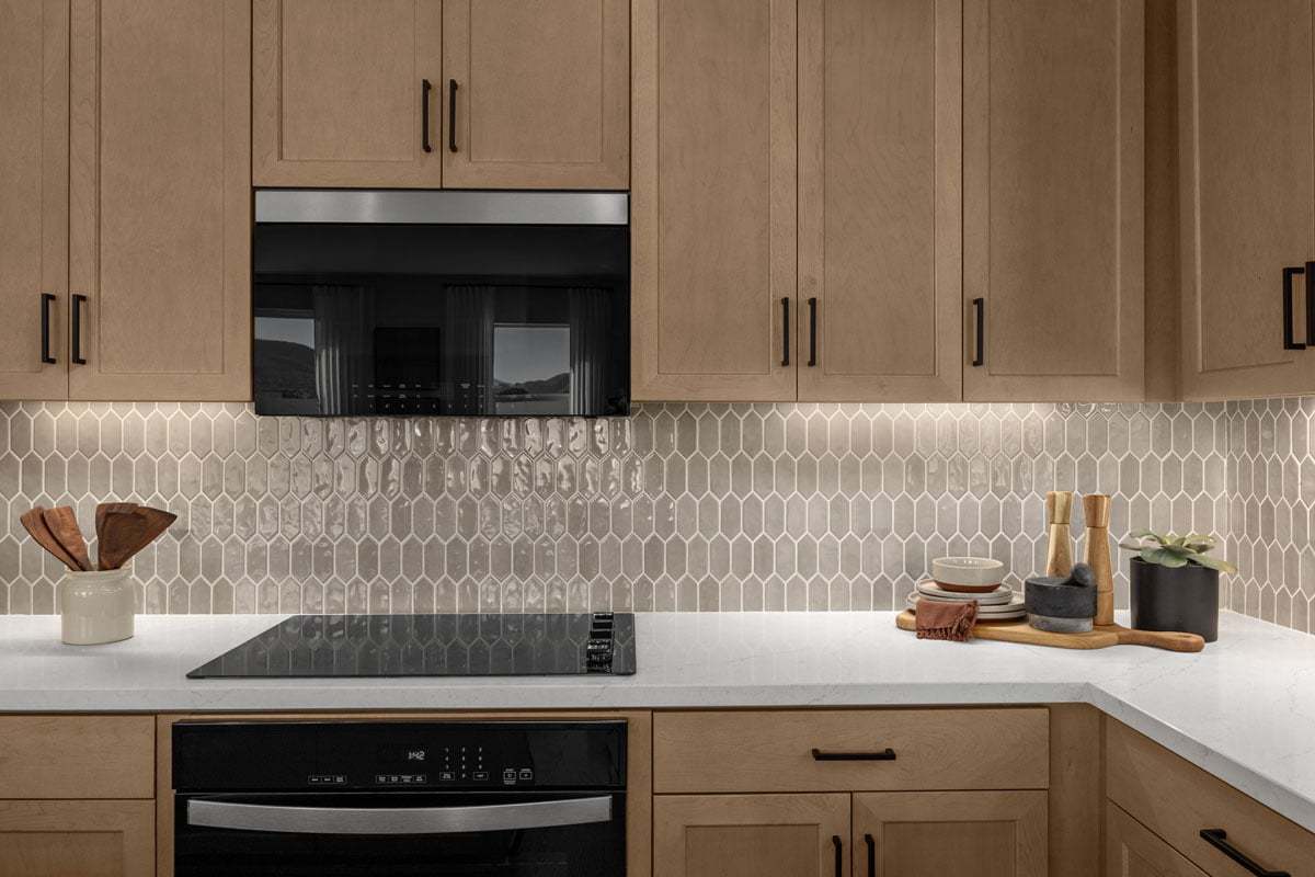 Plan 2874 Modeled - Optional quartz countertops and custom tile backsplash