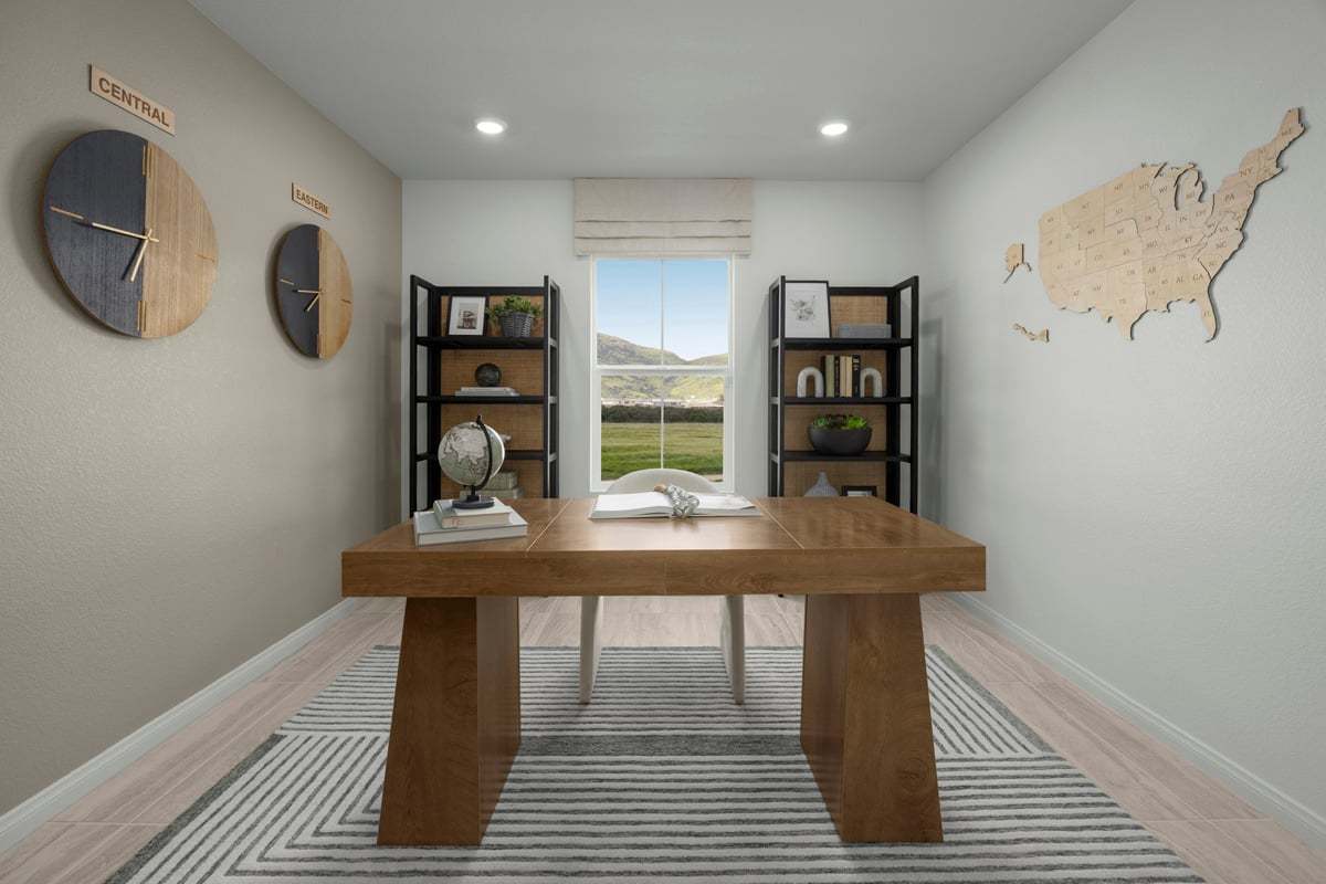 Plan 2132 Modeled - Den for use as office space