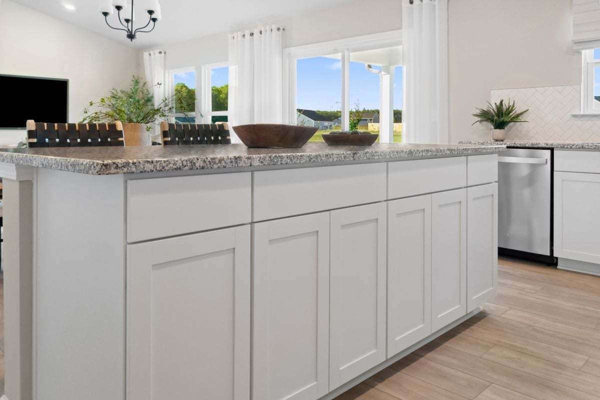 Plan 1446 Modeled - Kitchen island