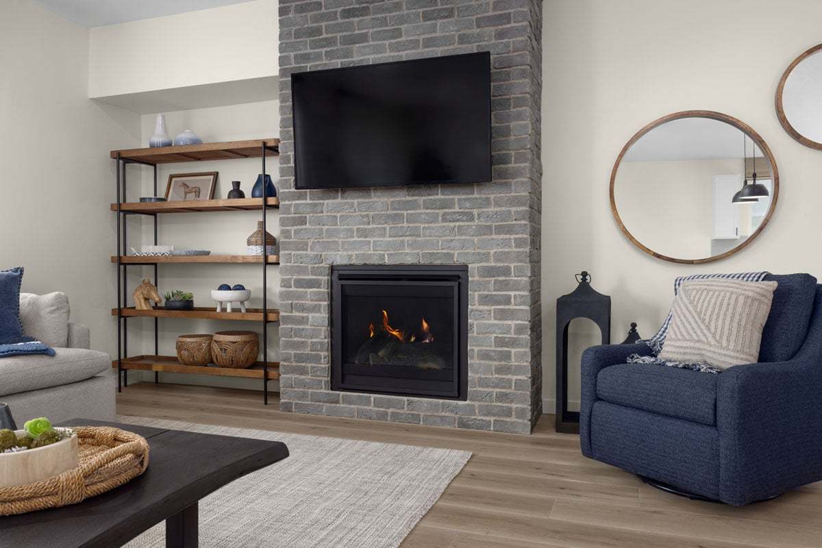 Plan 2602 Modeled - Gas fireplace at great room