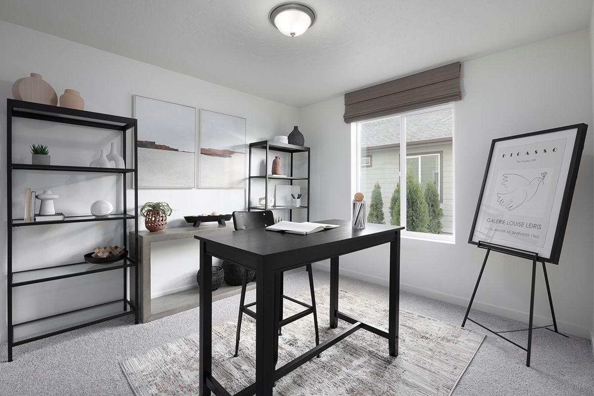 Plan 1478 Modeled - Spacious secondary bedrooms