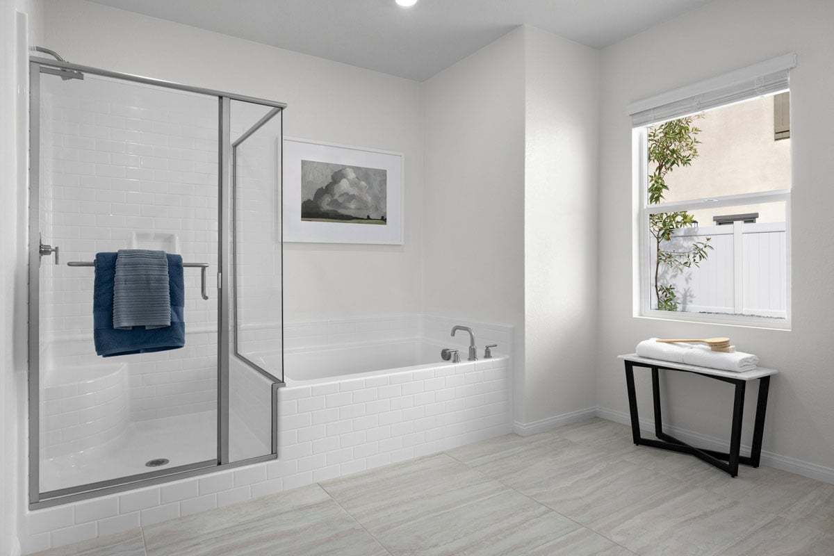 Plan 2378 Modeled - Optional tub and separate shower at primary bath