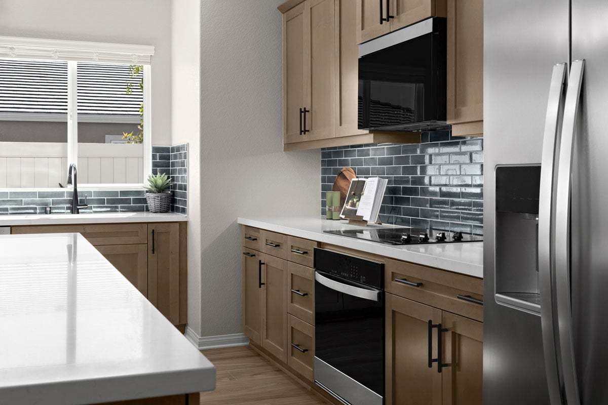 Plan 2763 Modeled - Optional built-in oven with cooktop