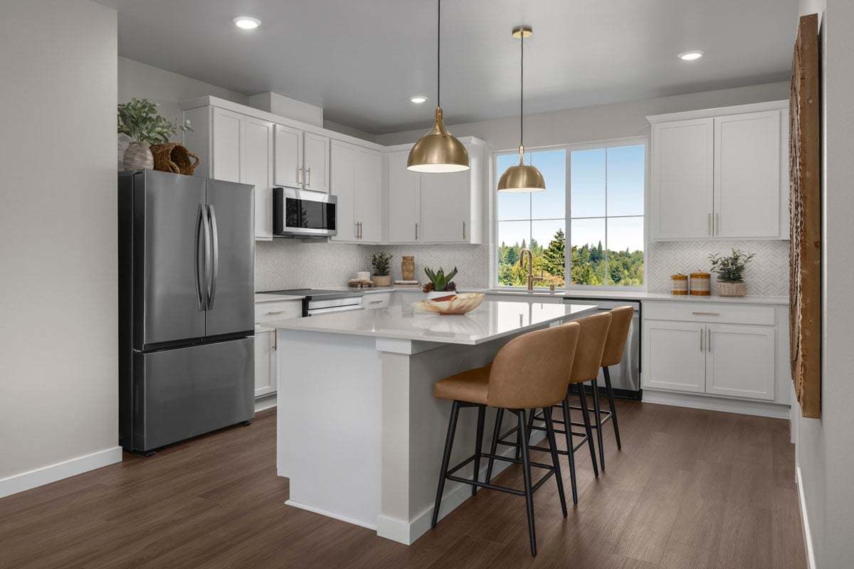 Plan 1932 Modeled - Kitchen