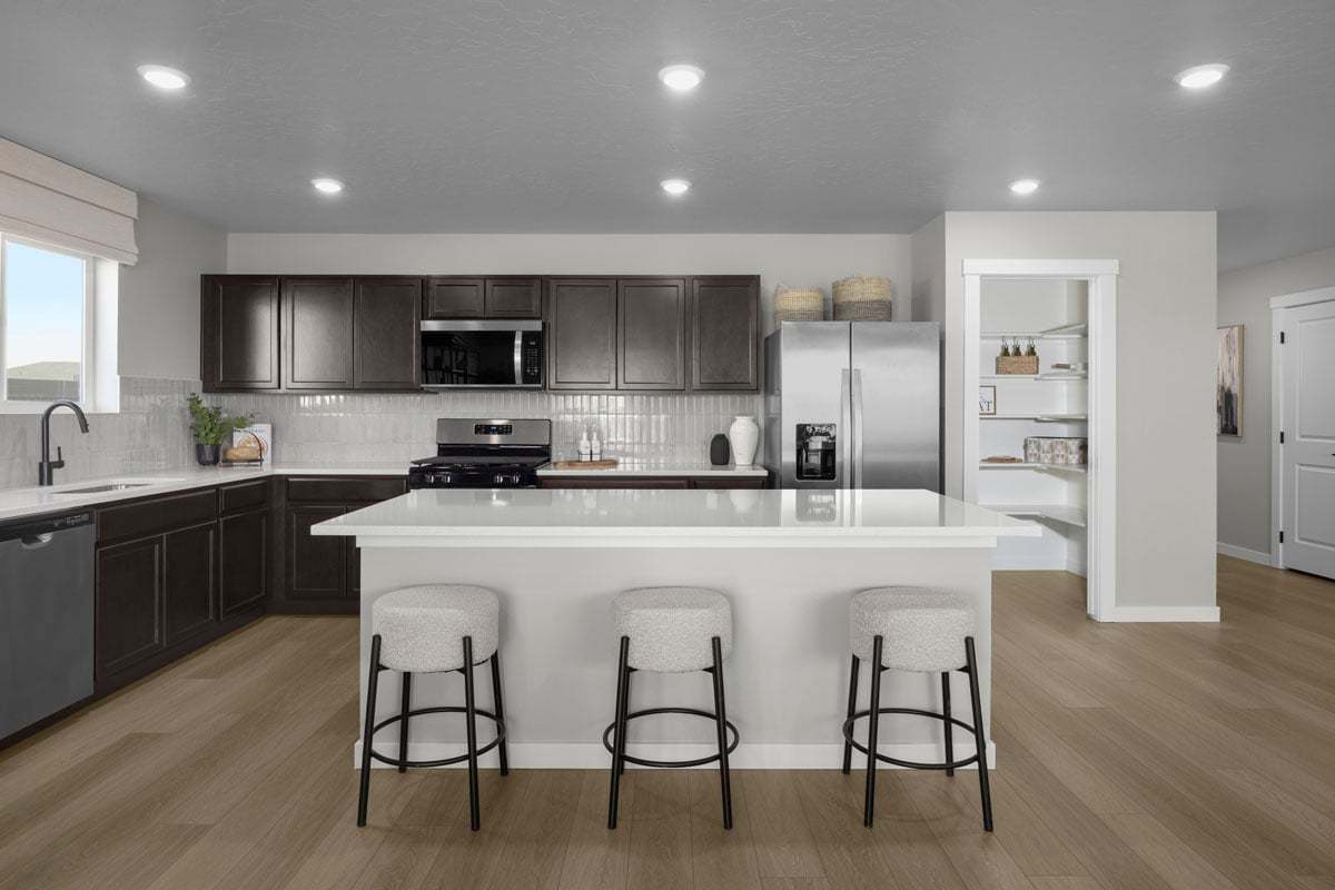 Plan 1910 Modeled - Kitchen island