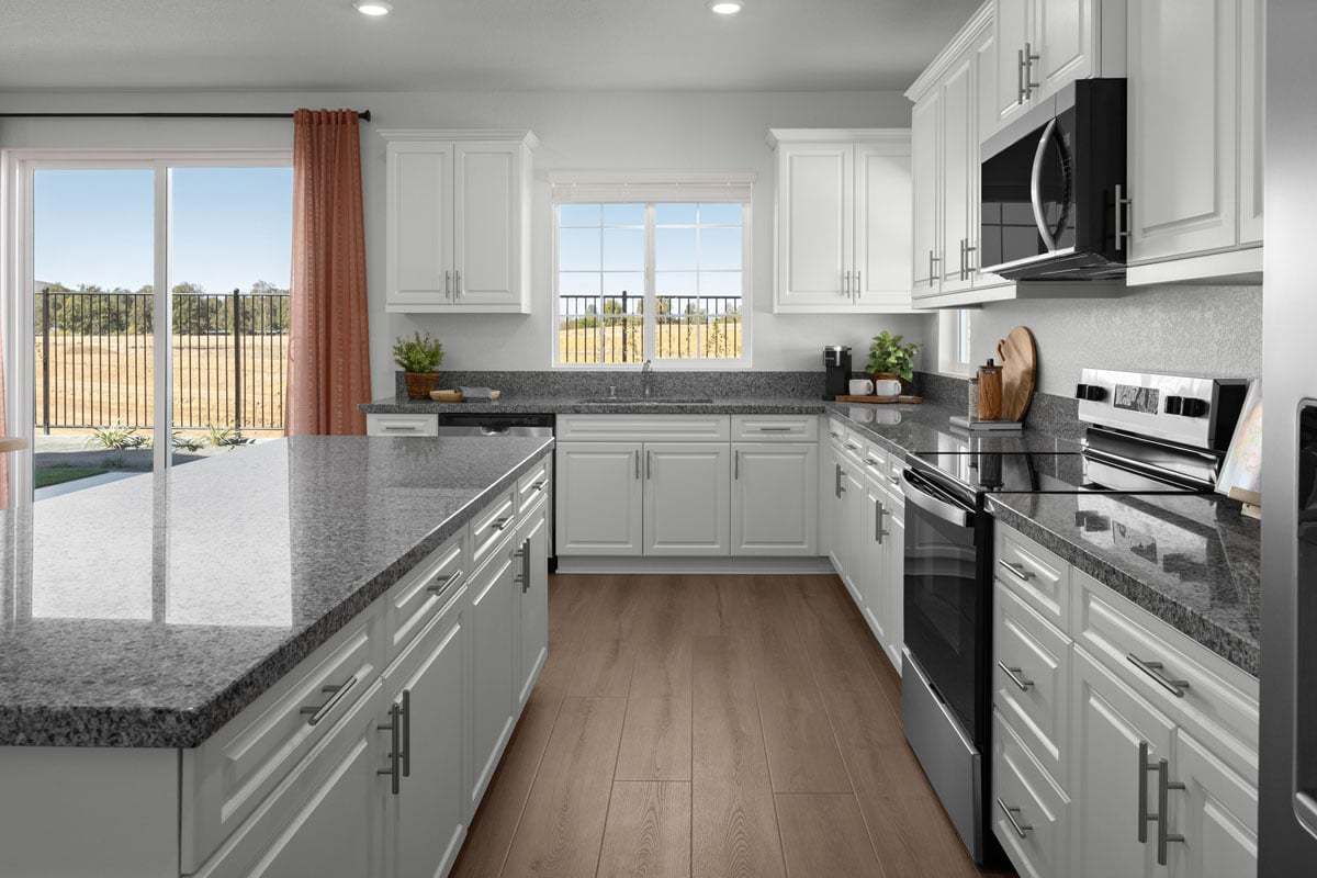 Plan 2321 Modeled - Stainless steel kitchen appliances