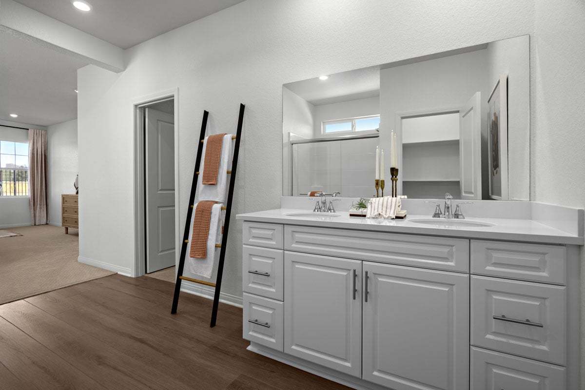 Plan 2321 Modeled - Dual-sink vanity at primary bath