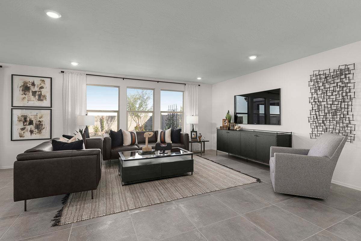 Plan 2063 Modeled - Spacious great room