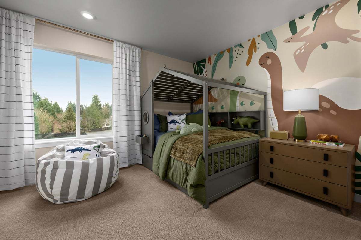 Plan 2330 Modeled - Polyester textured carpeting with cushion at bedrooms