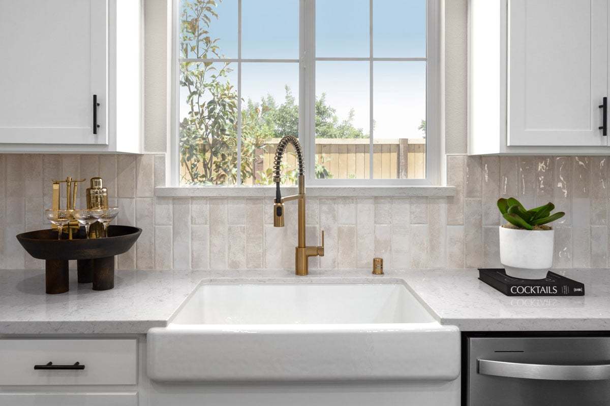 Plan 2308 Modeled - Farmhouse-style apron-front sink