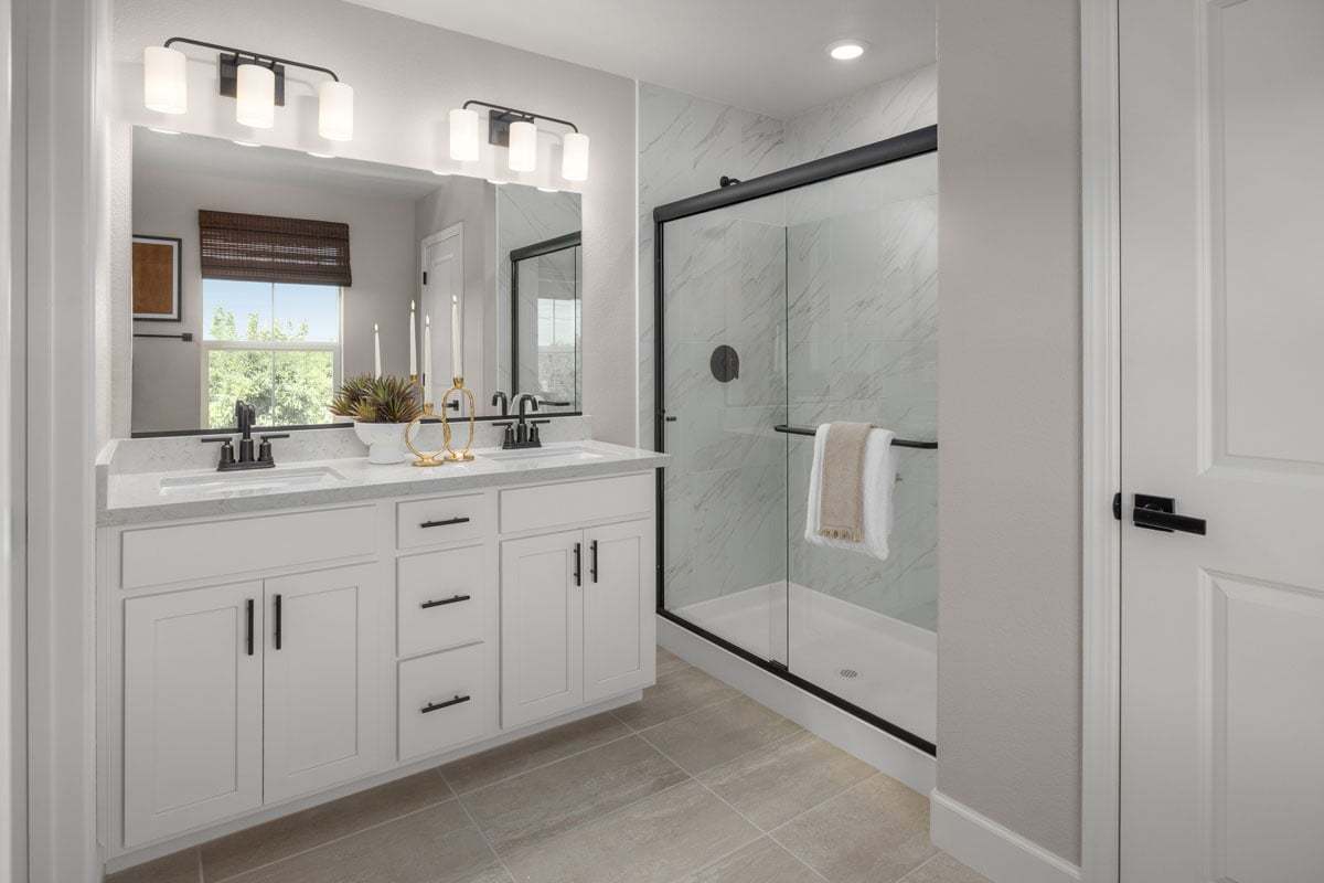 Plan 2308 Modeled - Dual-sink vanity at primary bath