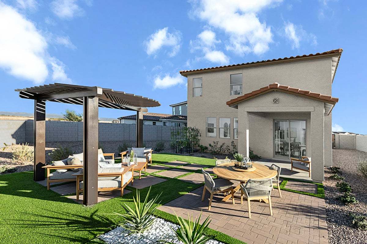 Plan 2269 Modeled - Rear exterior