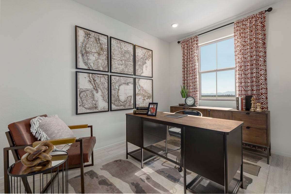 Plan 2373 Modeled - Den convertible into home office