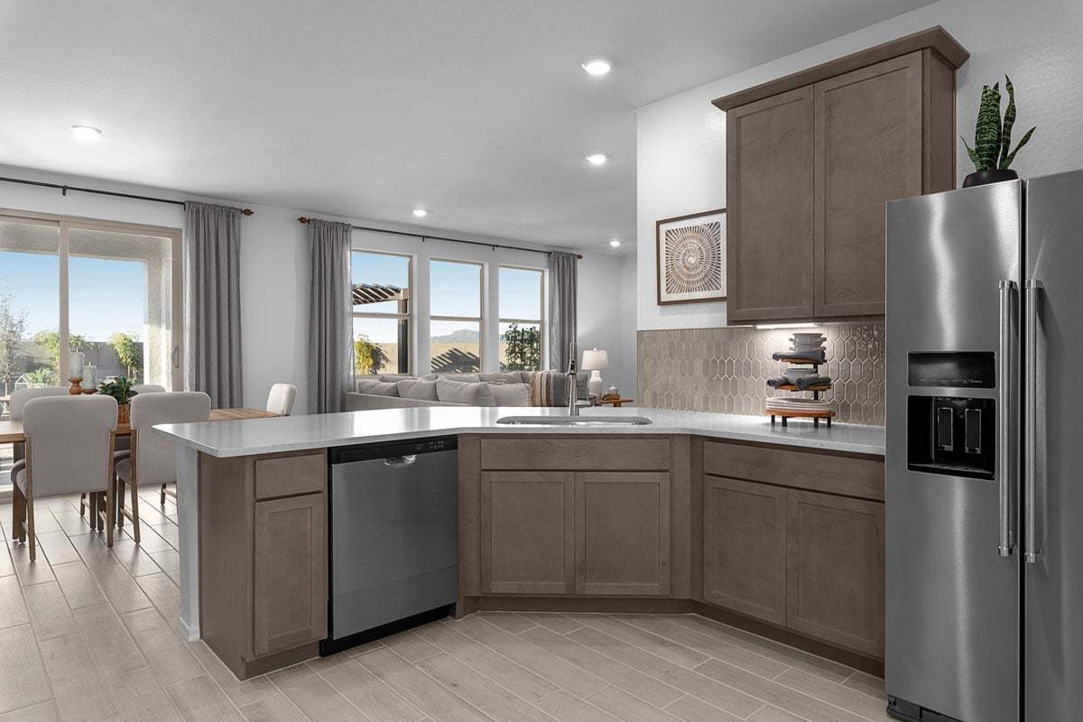 Plan 2269 Modeled - Breakfast bar at kitchen